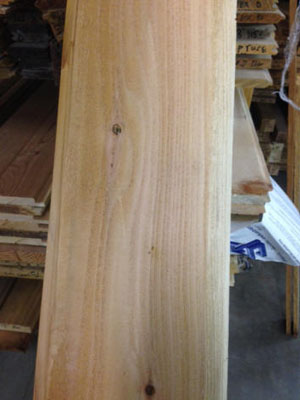 Cabin Grade Cedar Back Side