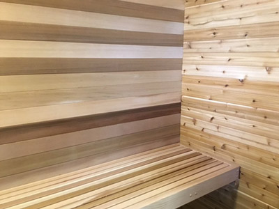 Western Red Cedar | Clear and Knotty Sauna